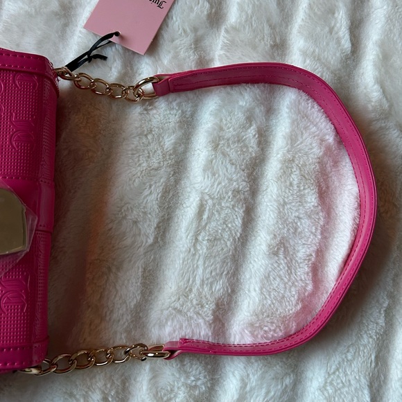 NWT Juicy Couture Y2K Style Simply Perfect Shoulder Bag Pink Flash - Picture 11 of 15